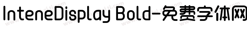 InteneDisplay Bold字体转换